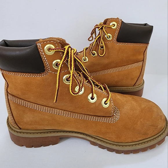 Timberland Other - Timberland Boys Classic Premium Waterproof Wheat Nubuck Boots Streetwear, sz 4